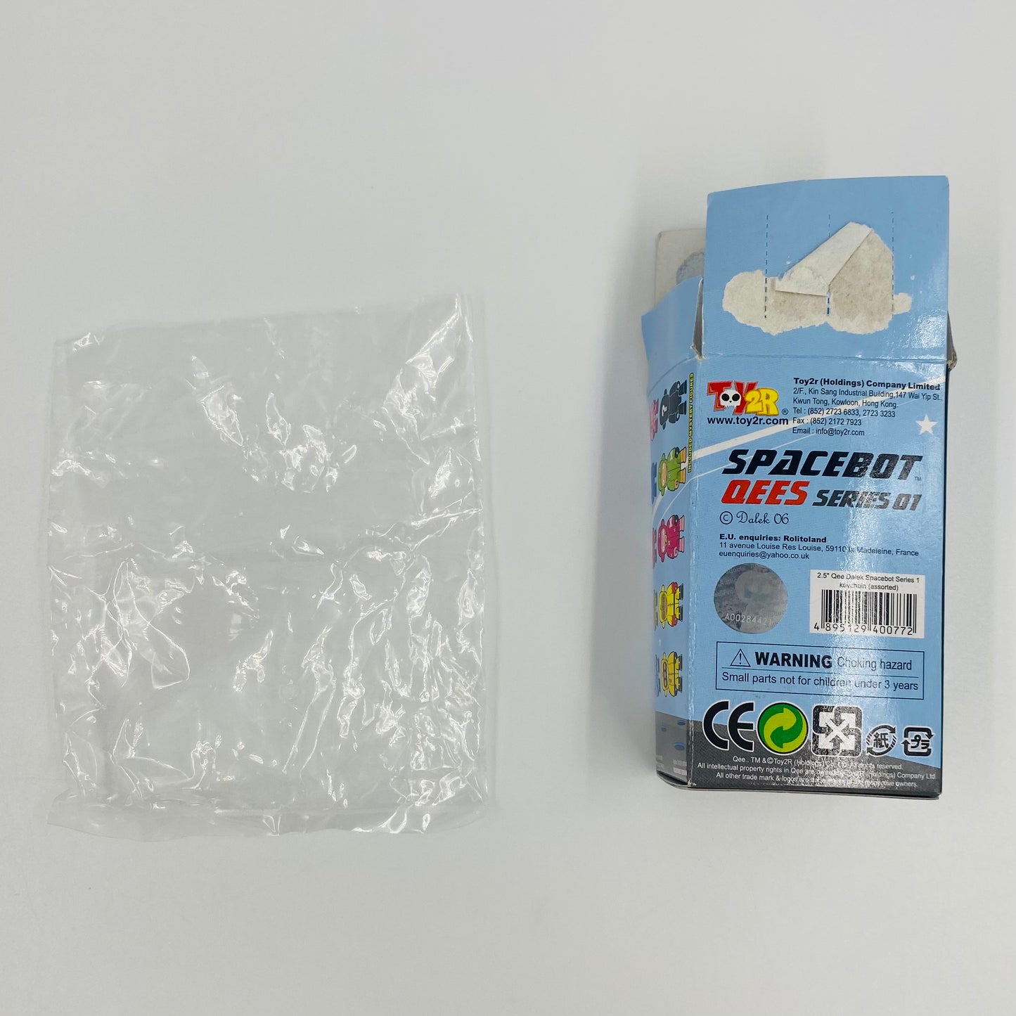 Spacebot Qees by Dalek 2.5” keychain (2006) Toy2R