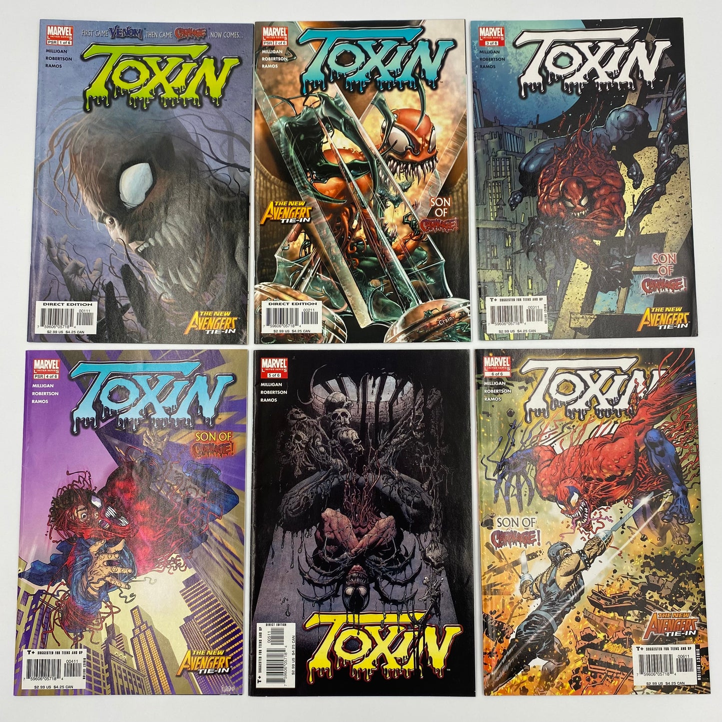 Toxin #1-6 (2005) Marvel