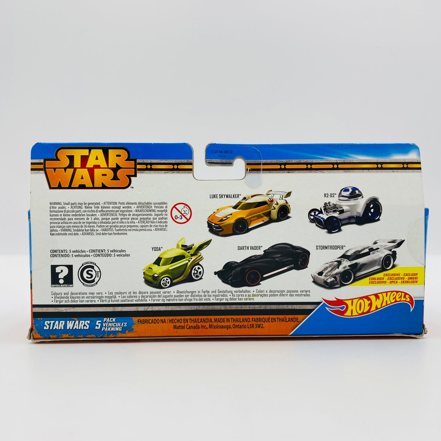 Hot Wheels Star Wars 5 Pack carded die-cast cars (2014) Mattel