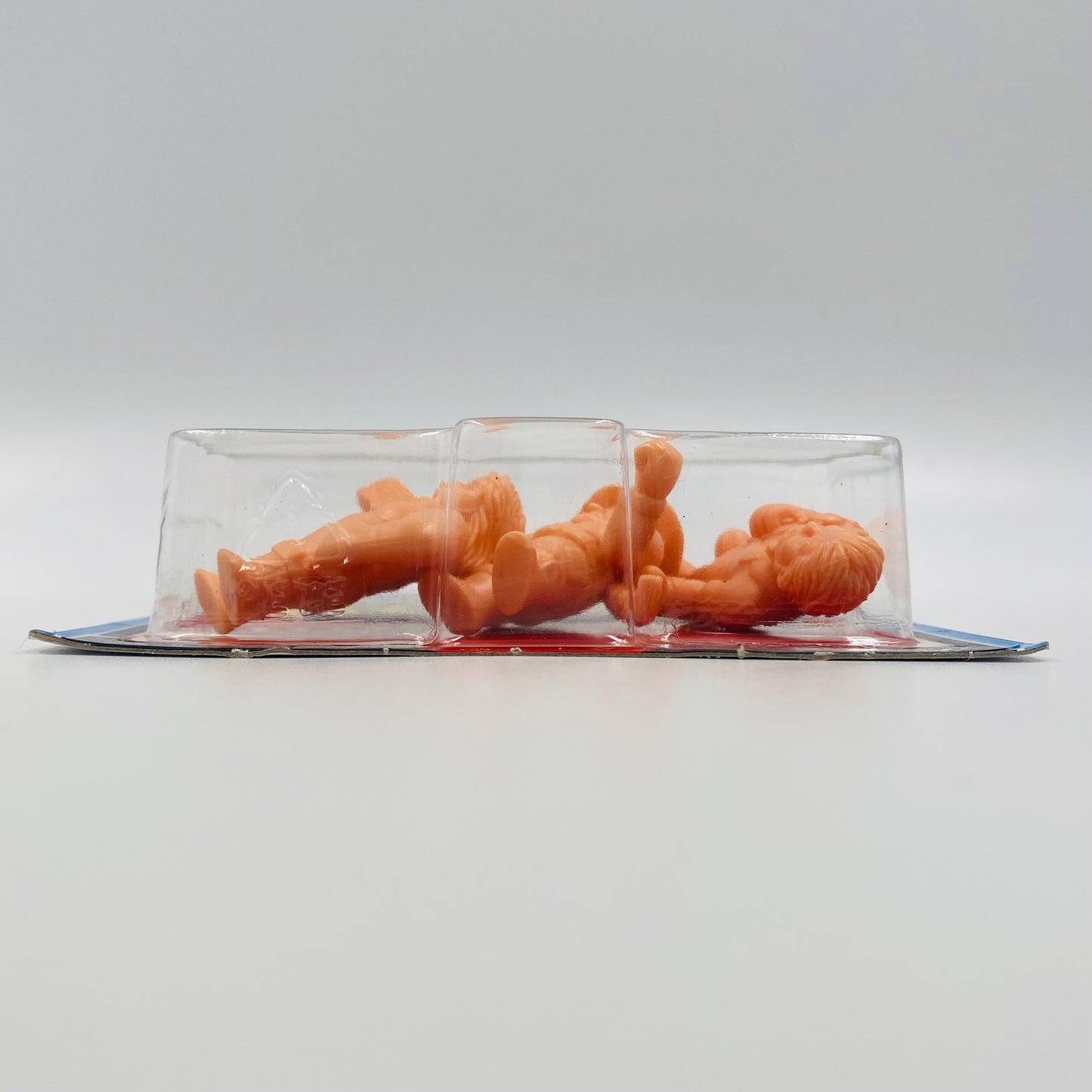 M.U.S.C.L.E. WWE Sgt. Slaughter, “Million Dollar Man” Ted DiBiase & “Hacksaw” Jim Duggan carded 2” figurine 3-pack (2017) Mattel & Super7