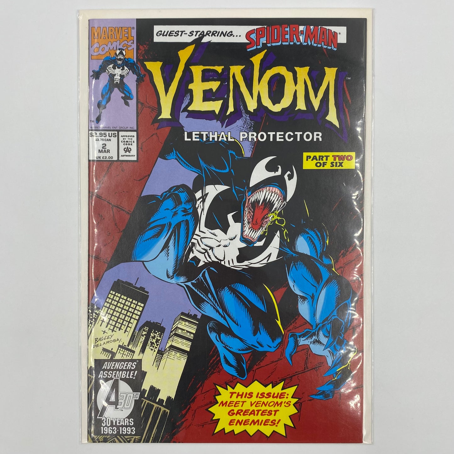 Venom Lethal Protector #2 (1993) Marvel