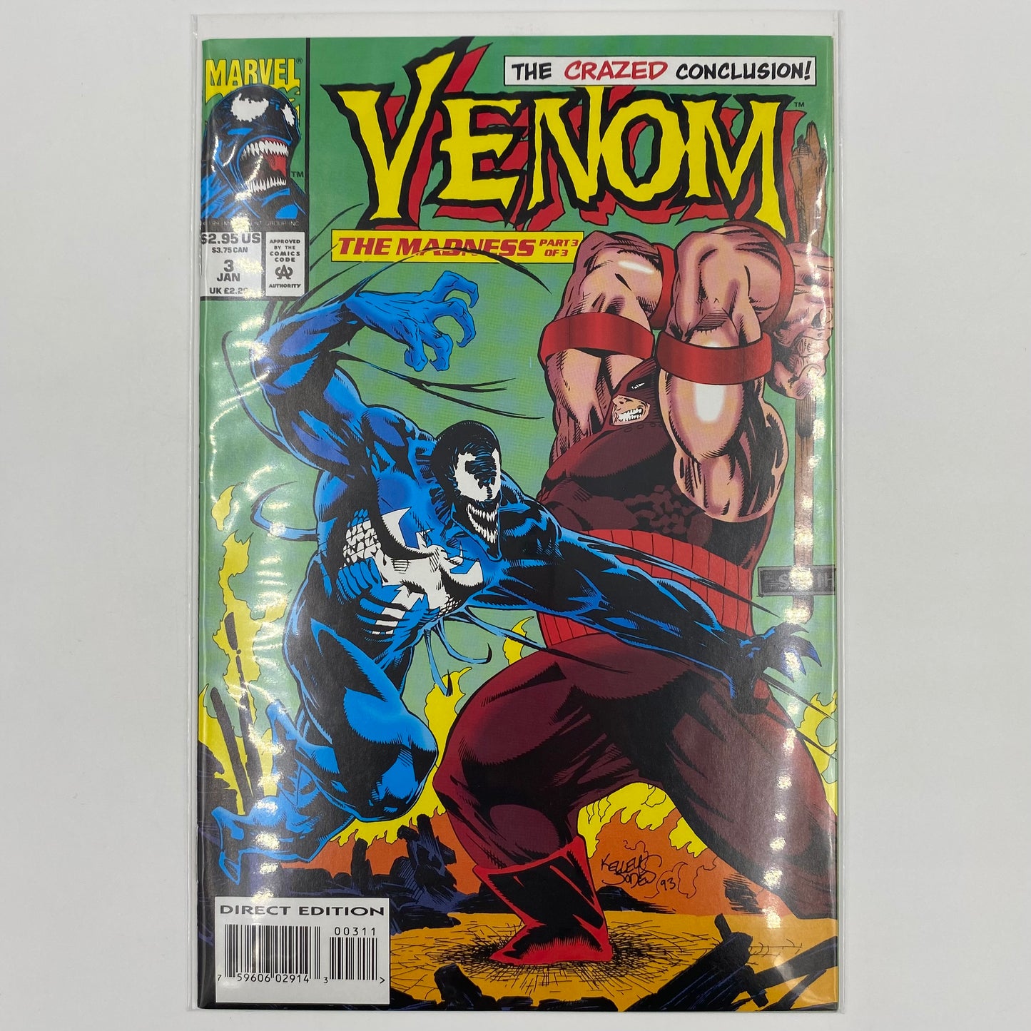 Venom The Madness #3 (1993) Marvel