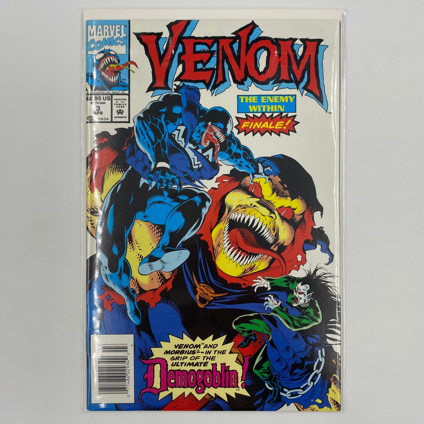 Venom The Enemy Within #3 (1994) Marvel