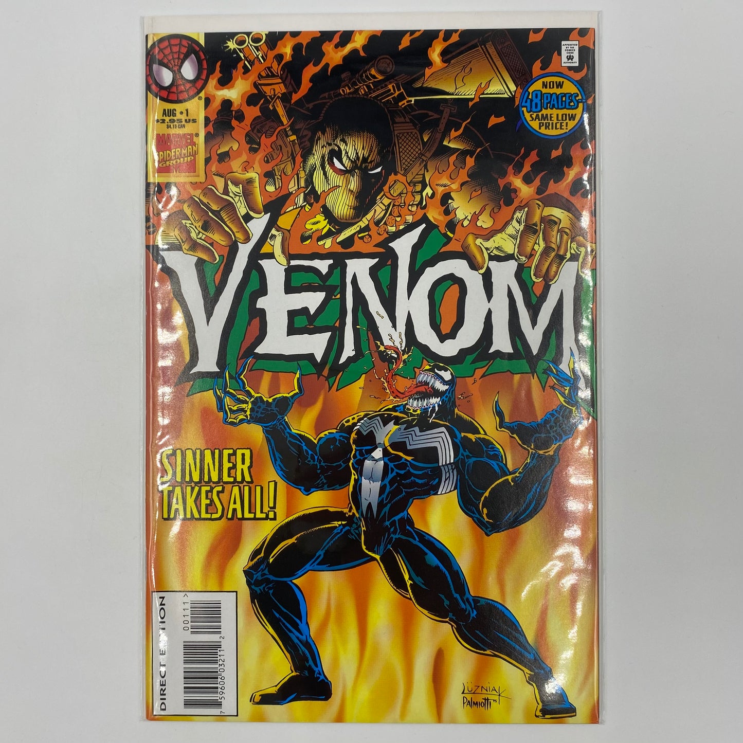 Venom Sinner Takes All #1 (1995) Marvel