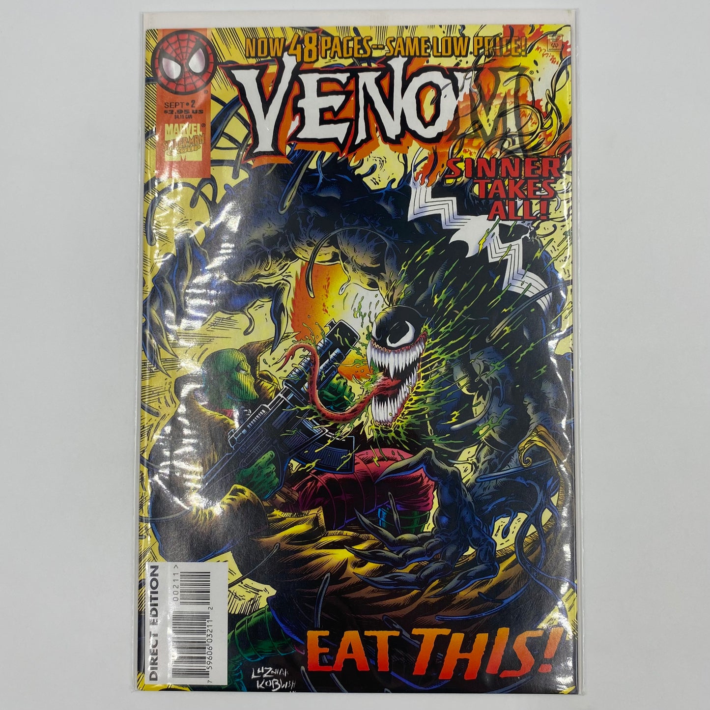 Venom Sinner Takes All #2 (1995) Marvel