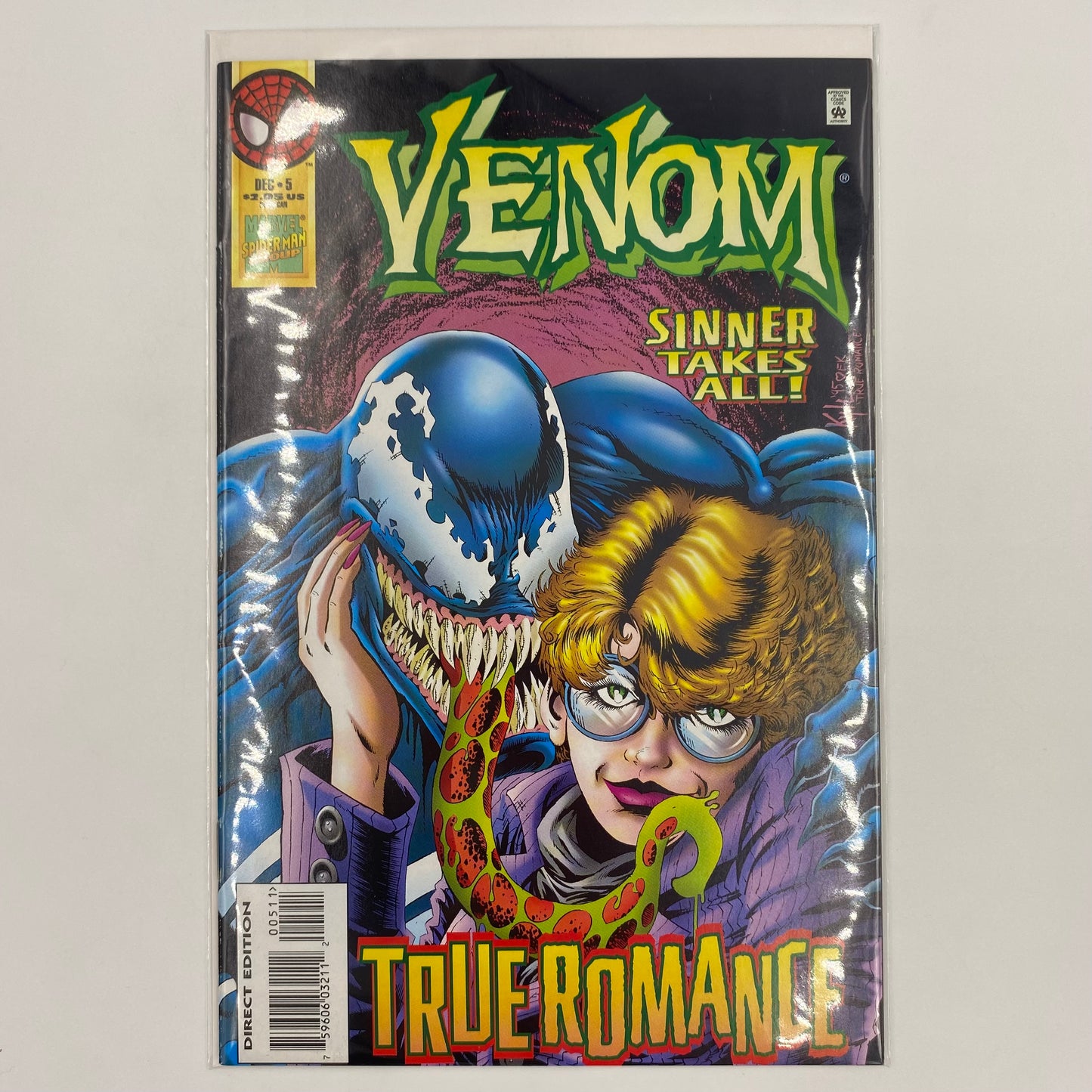 Venom Sinner Takes All #5 (1995) Marvel