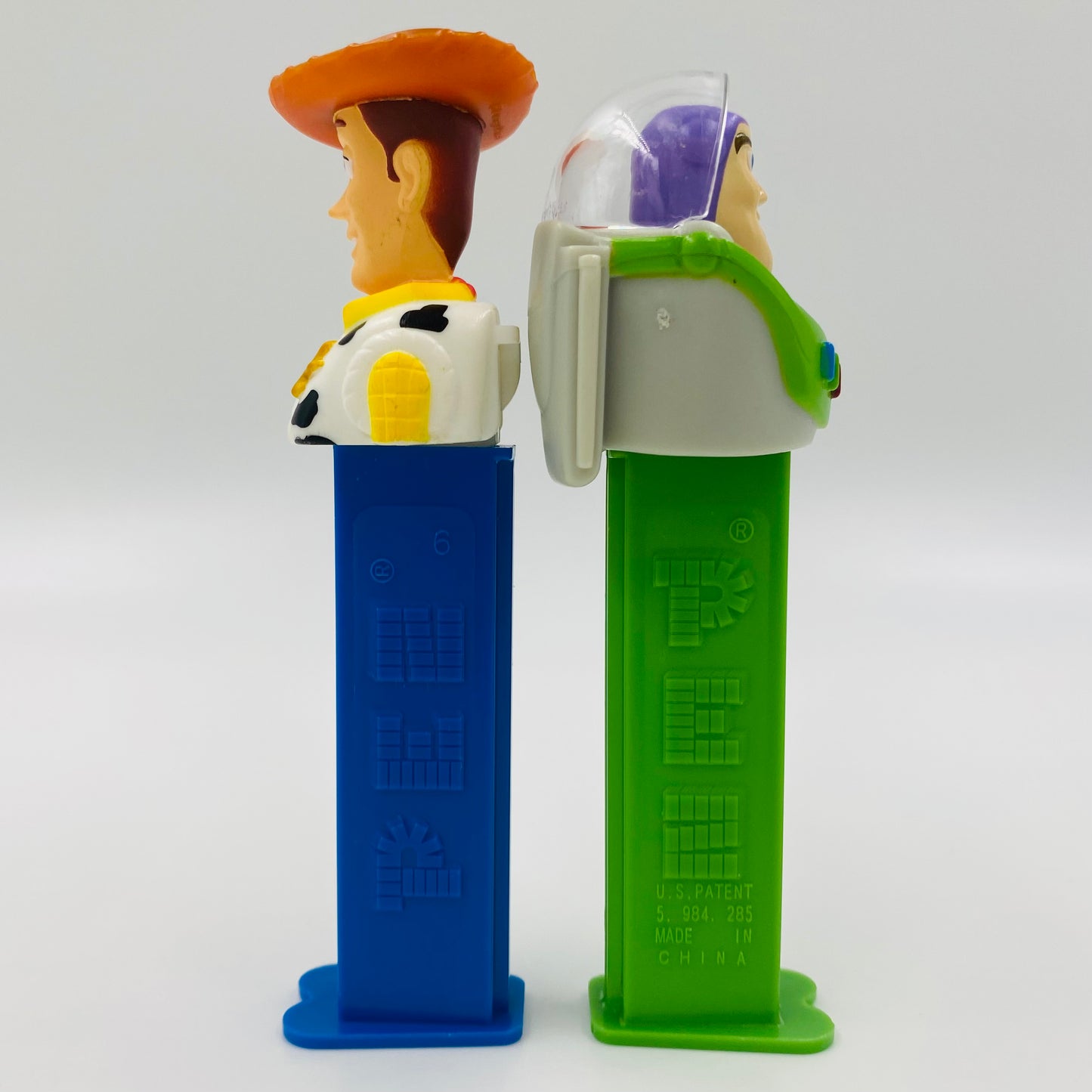 M&PC PEZ dispenser FUN PACK: Toy Story Buzz & Woody PEZ dispensers (2006) loose 5.9 China