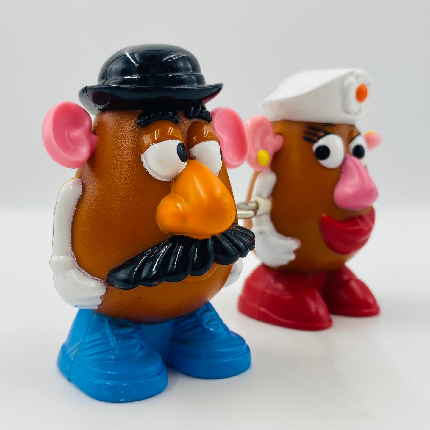 Toy Story 2 Mr Potato Head & Mrs Potato Head wind up McDonald's Happy Meal toy (1999) loose