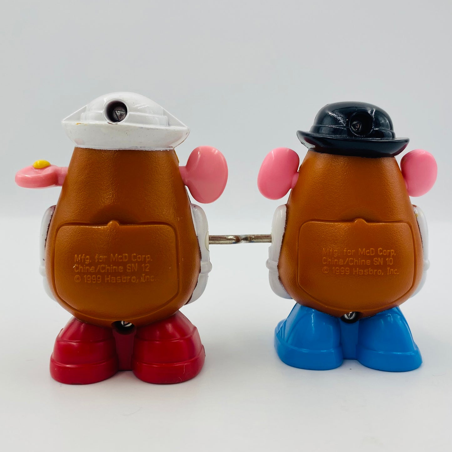 Toy Story 2 Mr Potato Head & Mrs Potato Head wind up McDonald's Happy Meal toy (1999) loose