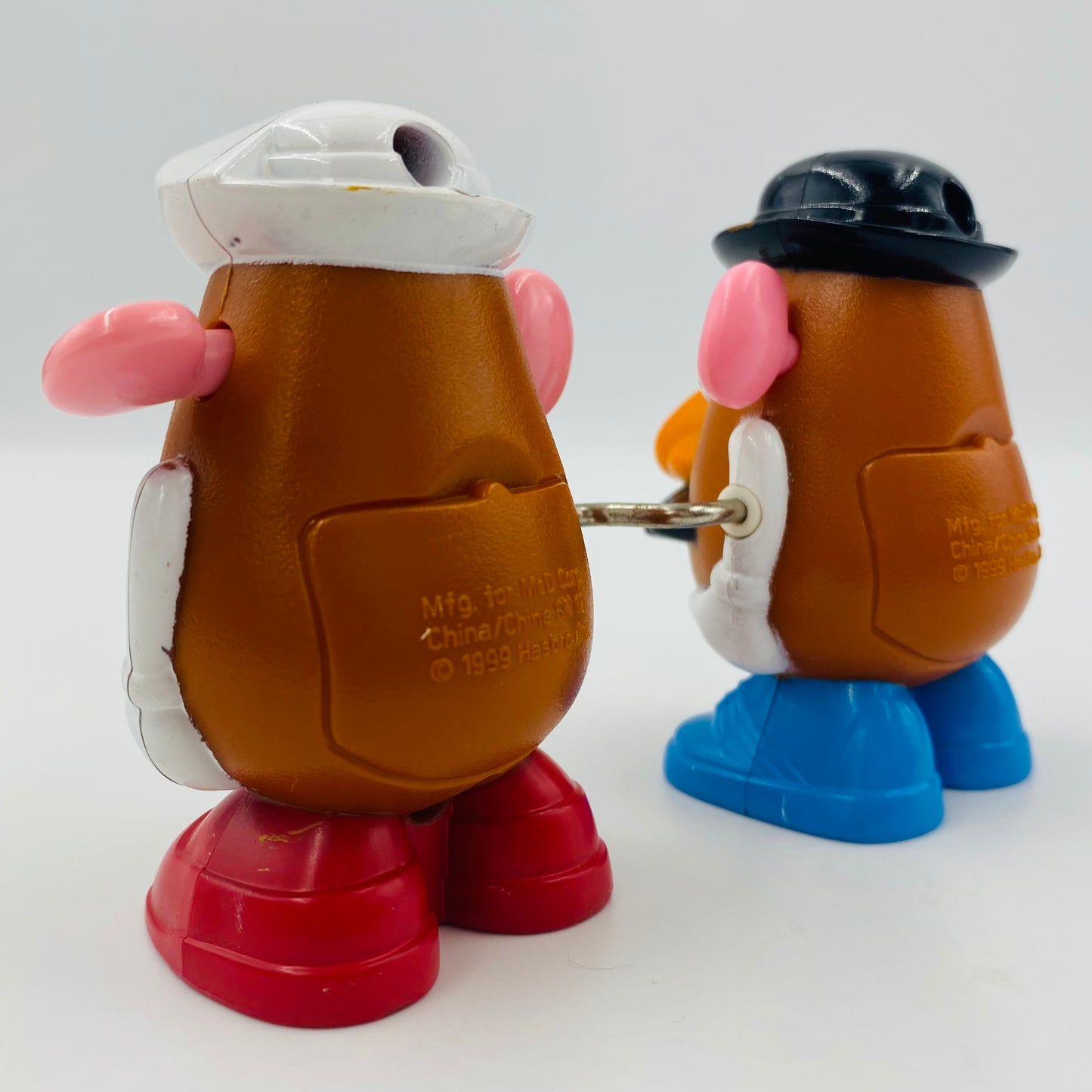 Toy Story 2 Mr Potato Head & Mrs Potato Head wind up McDonald's Happy Meal toy (1999) loose