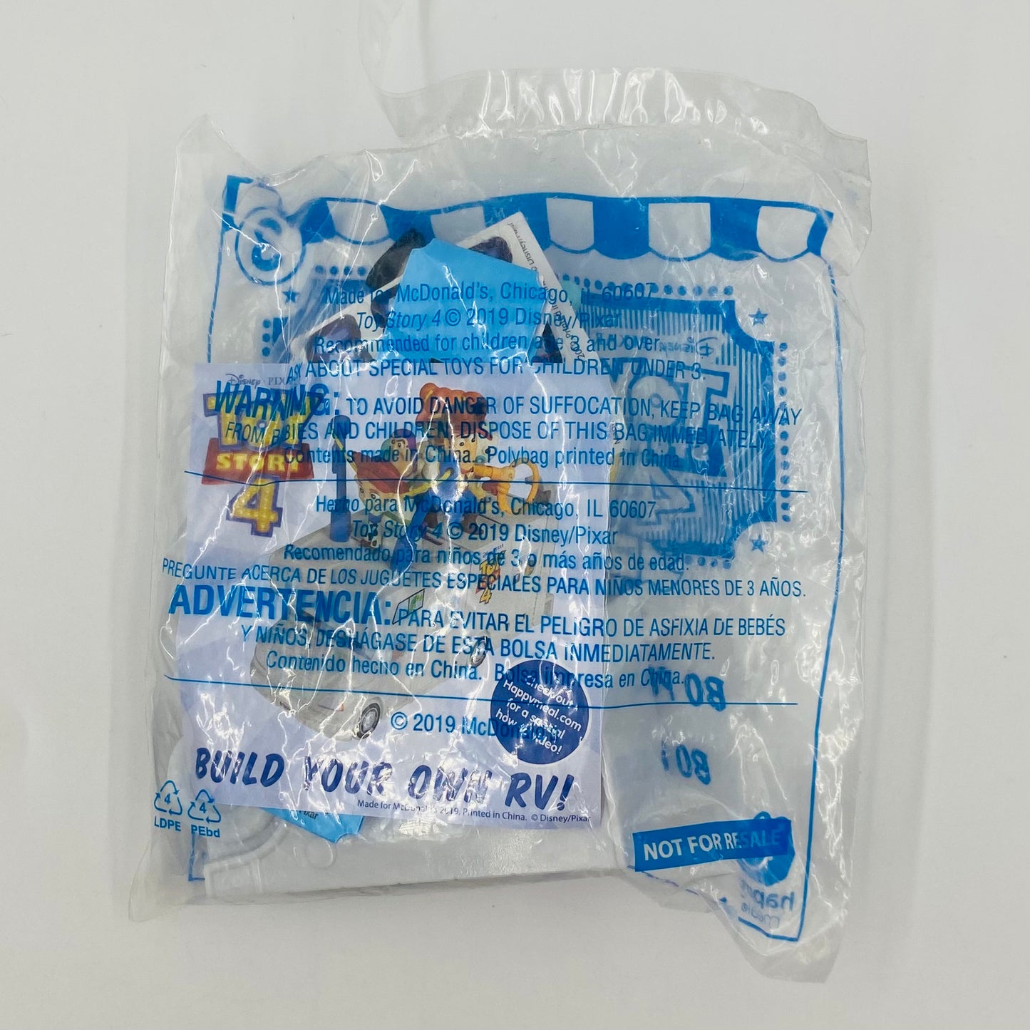 Toy Story 4 Bo Peep’s Bottle Blast McDonald's Happy Meal toy (2019) bagged