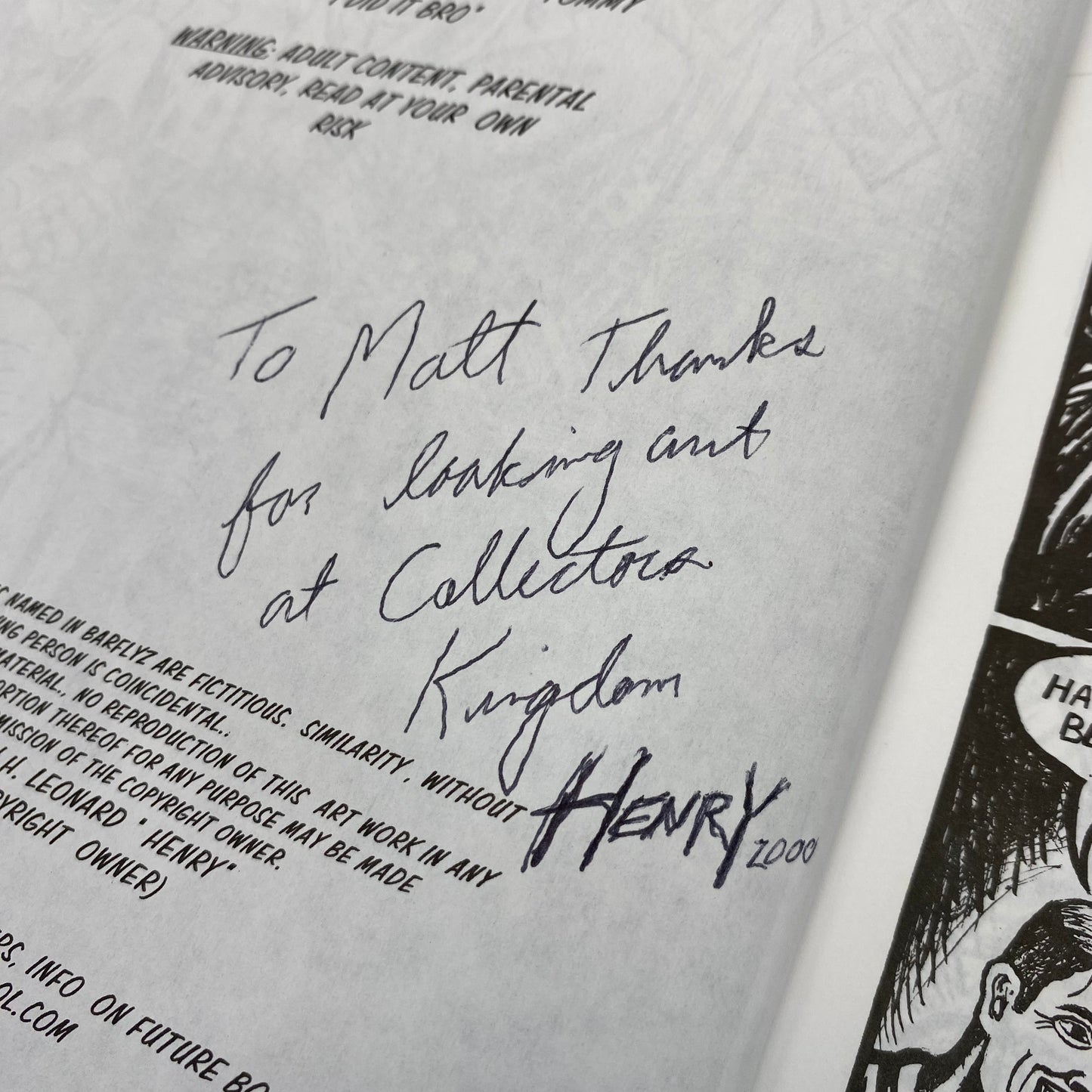 Barflyz #1 (1999) Knowhereland (FN) SIGNED