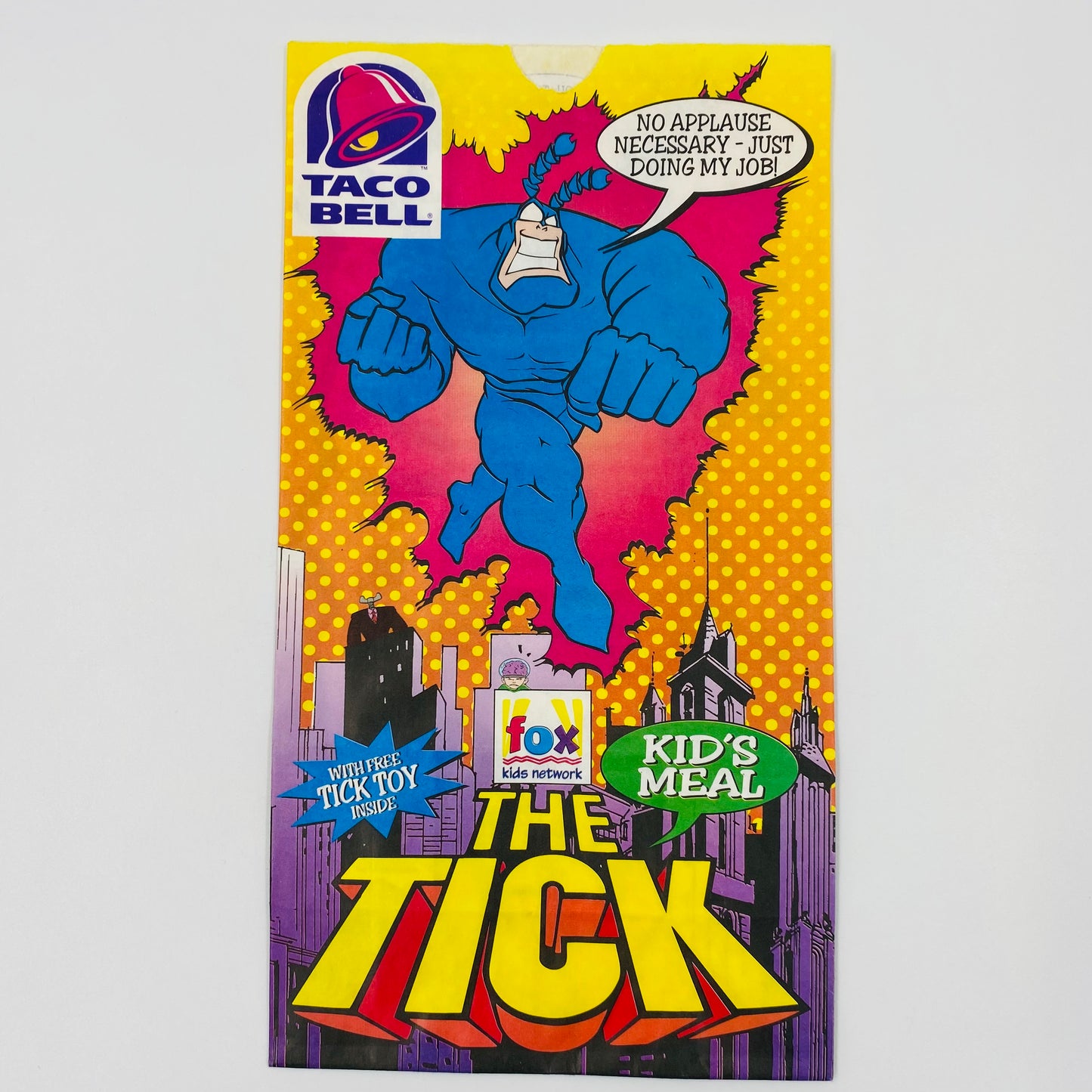 The Tick Taco Bell Kid’s Meal bag (1996)
