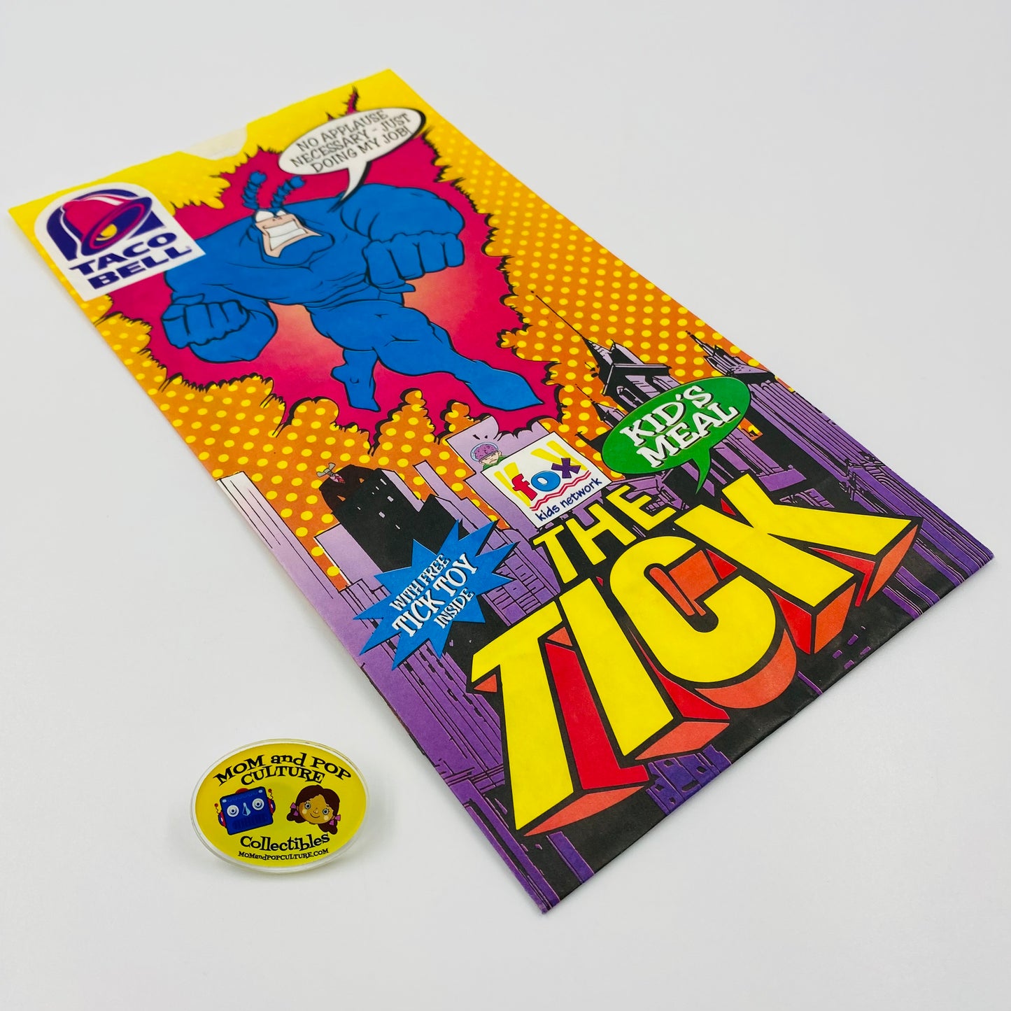 The Tick Taco Bell Kid’s Meal bag (1996)