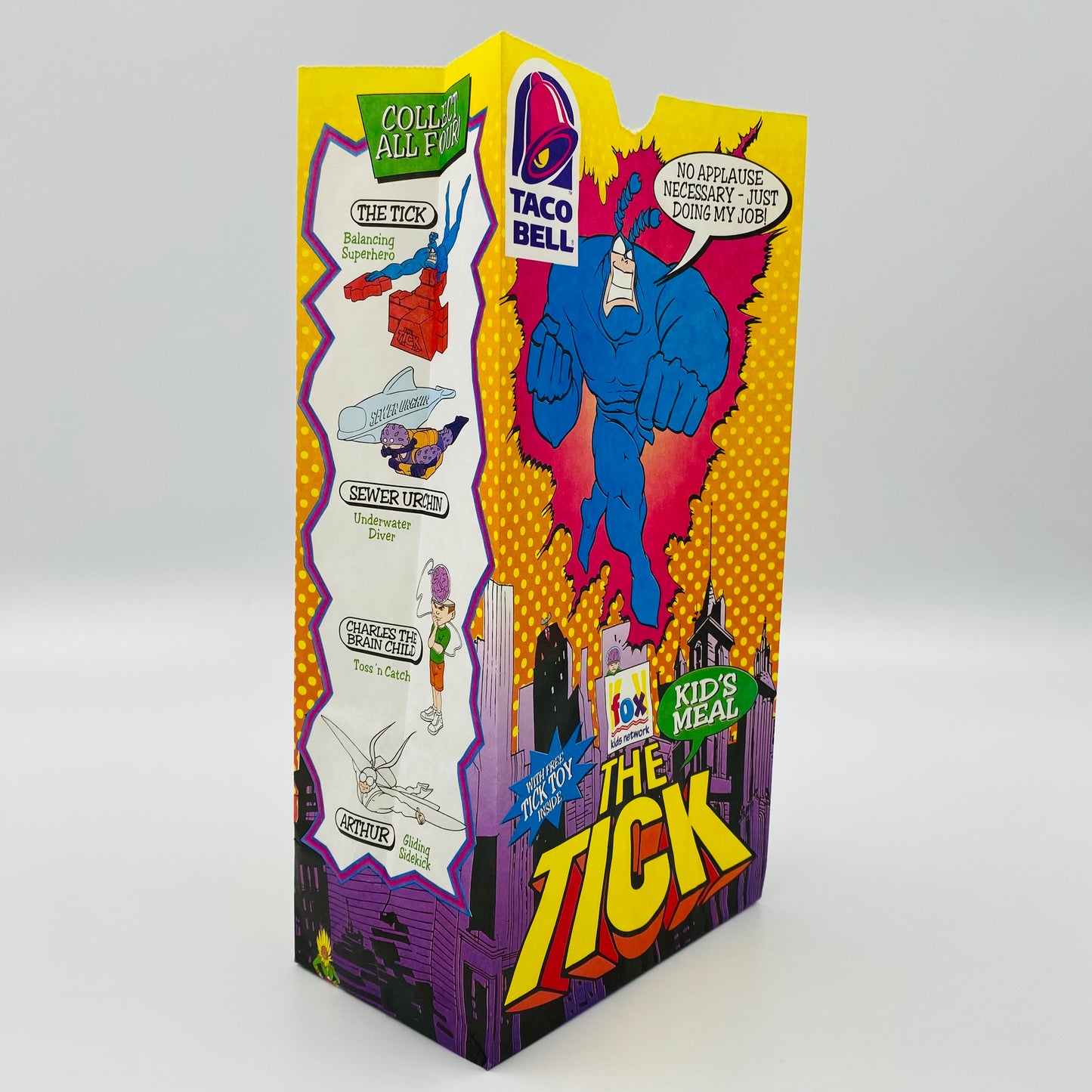 The Tick Taco Bell Kid’s Meal bag (1996)