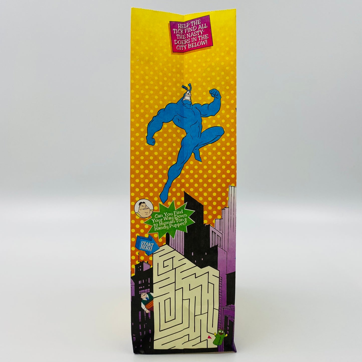 The Tick Taco Bell Kid’s Meal bag (1996)