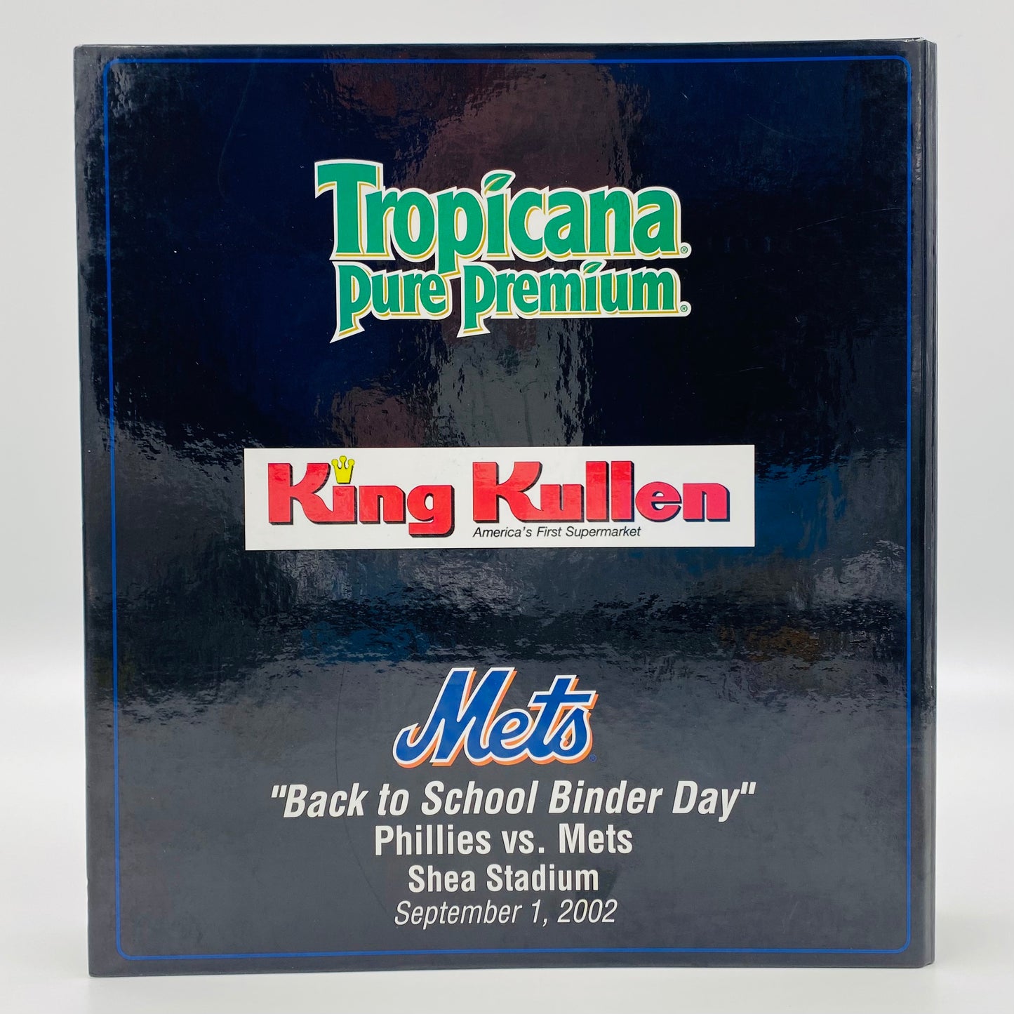 New York Mets “Back to School Binder Day” binder (2002) Tropicana/King Kullen