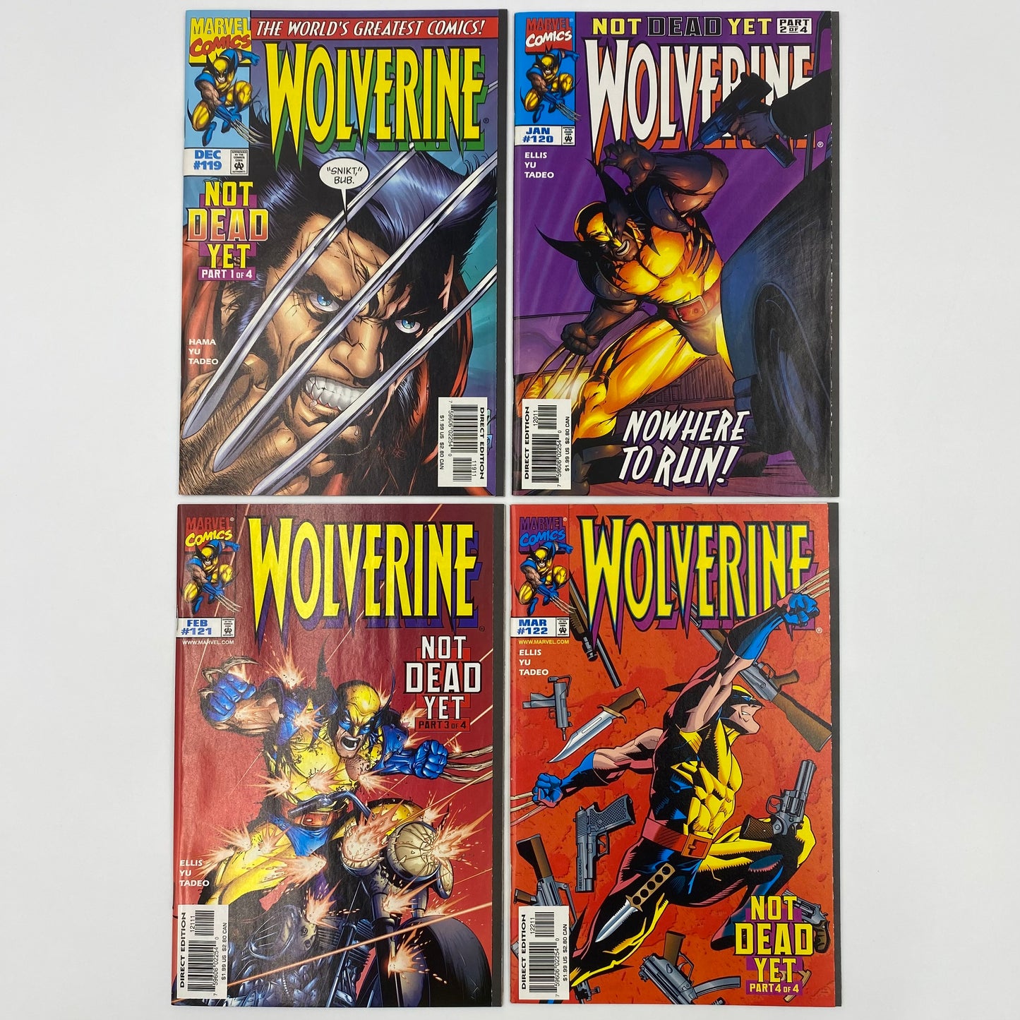 Wolverine #119-122 “Not Dead Yet” (1997) Marvel