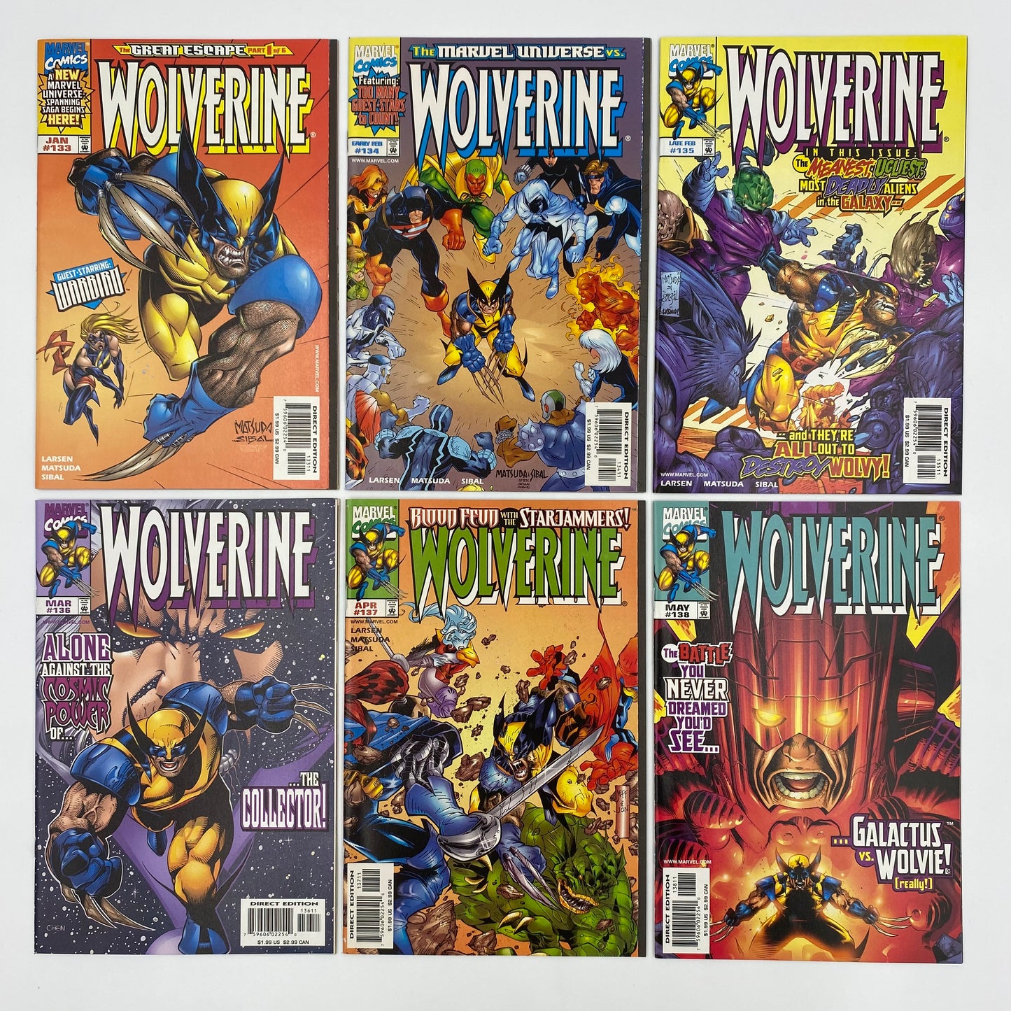 Wolverine #133-138 (1998-1999) Marvel