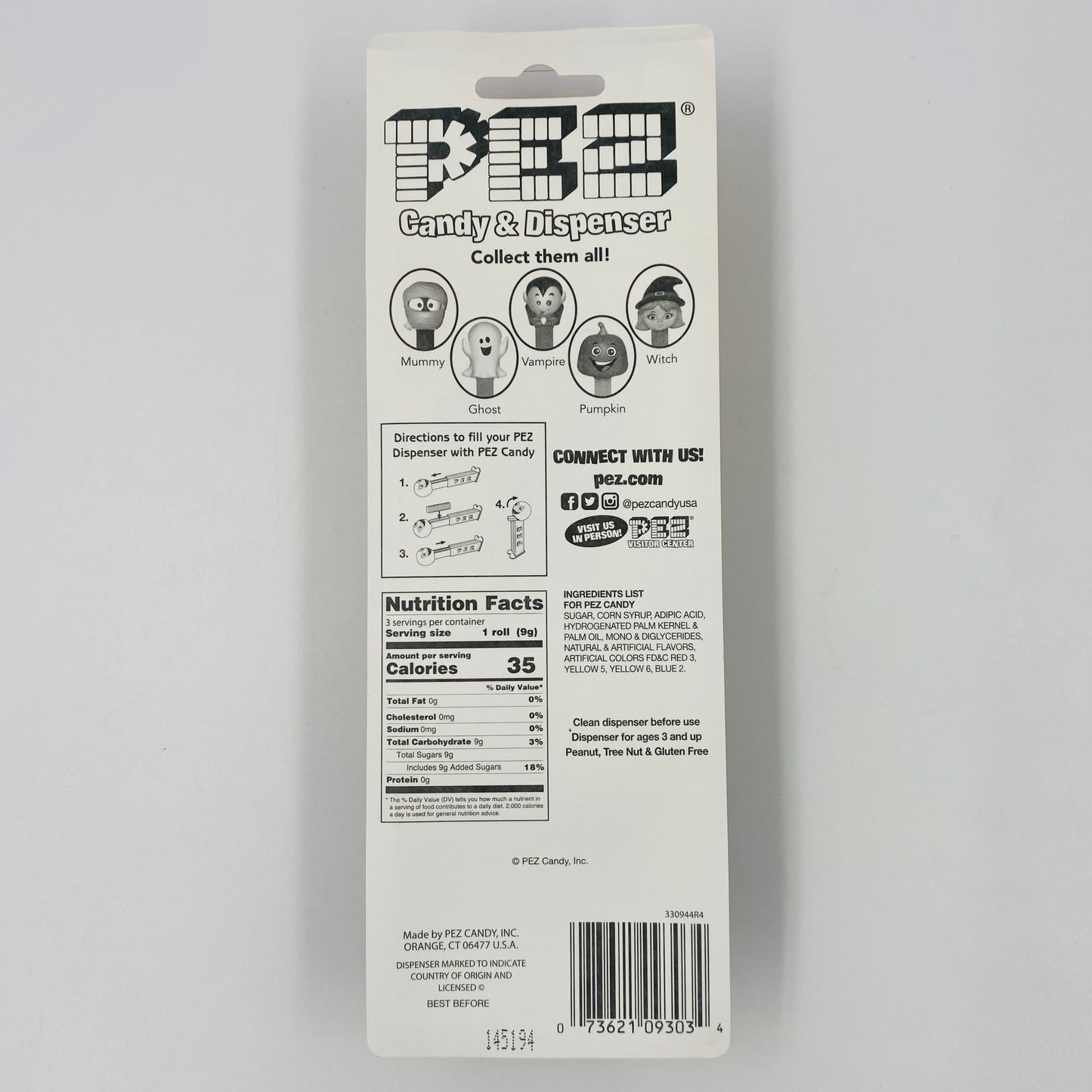 Halloween Witch PEZ dispenser (2018) carded 7.5 China