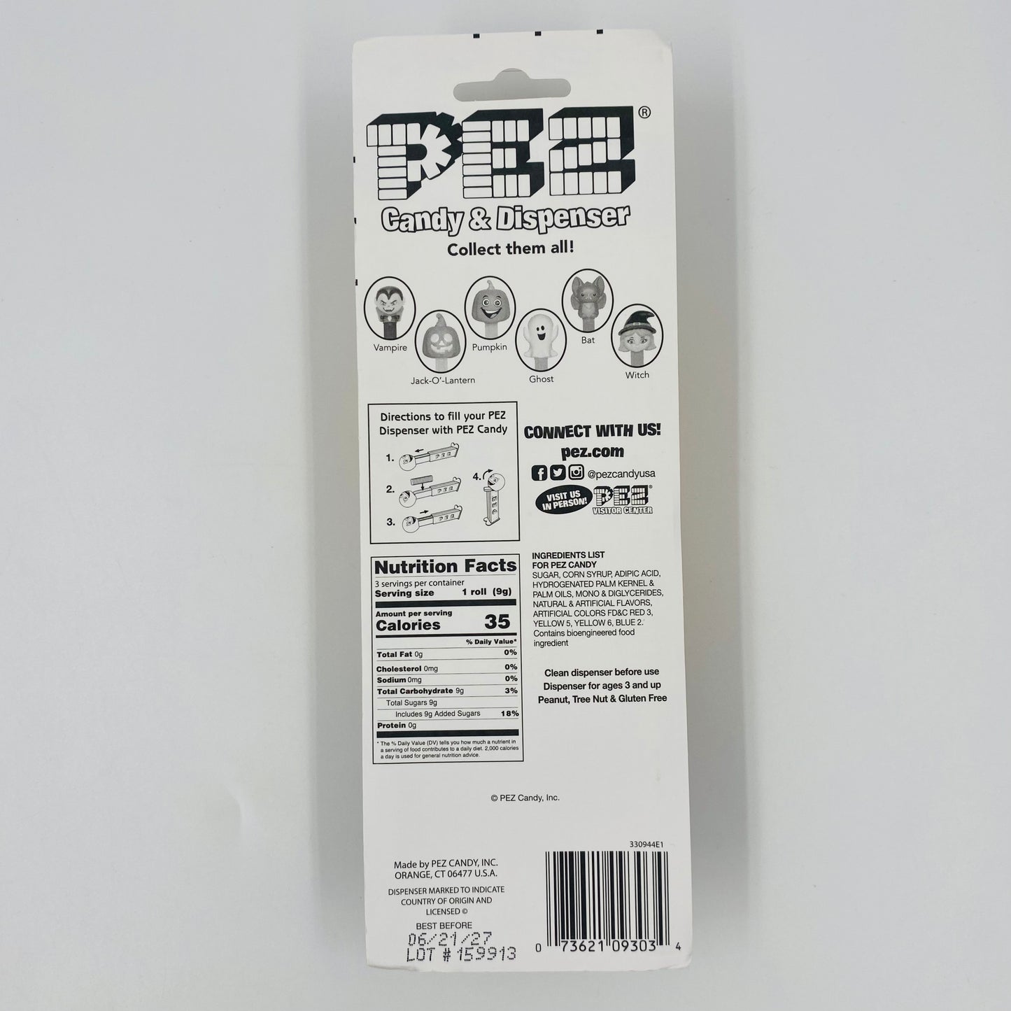 Halloween Jack O Lantern PEZ dispenser (2022) carded 7.5 Hungary