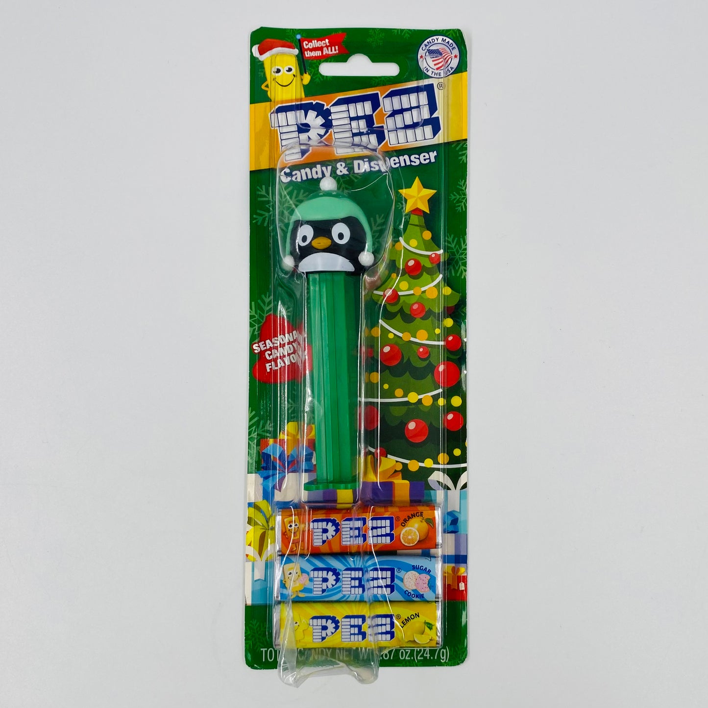 Christmas Penguin PEZ dispenser (2016) carded 7.5 China