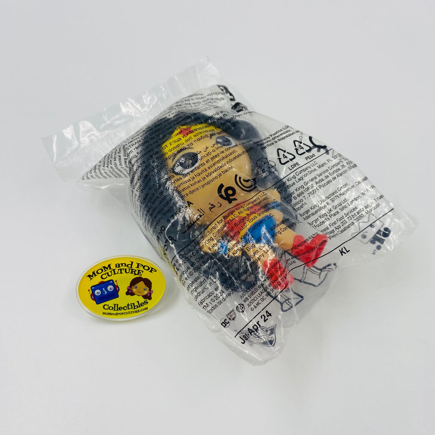 Justice League Wonder Woman Burger King Kids' Meals toy (2024) bagged