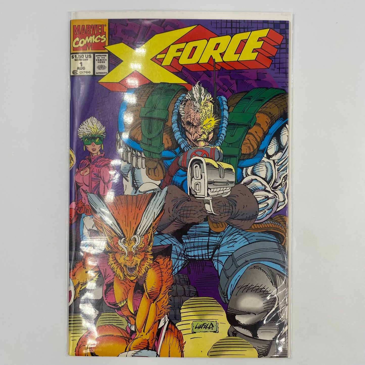 X-Force #1 unbagged/no card (1991) Marvel (FN)