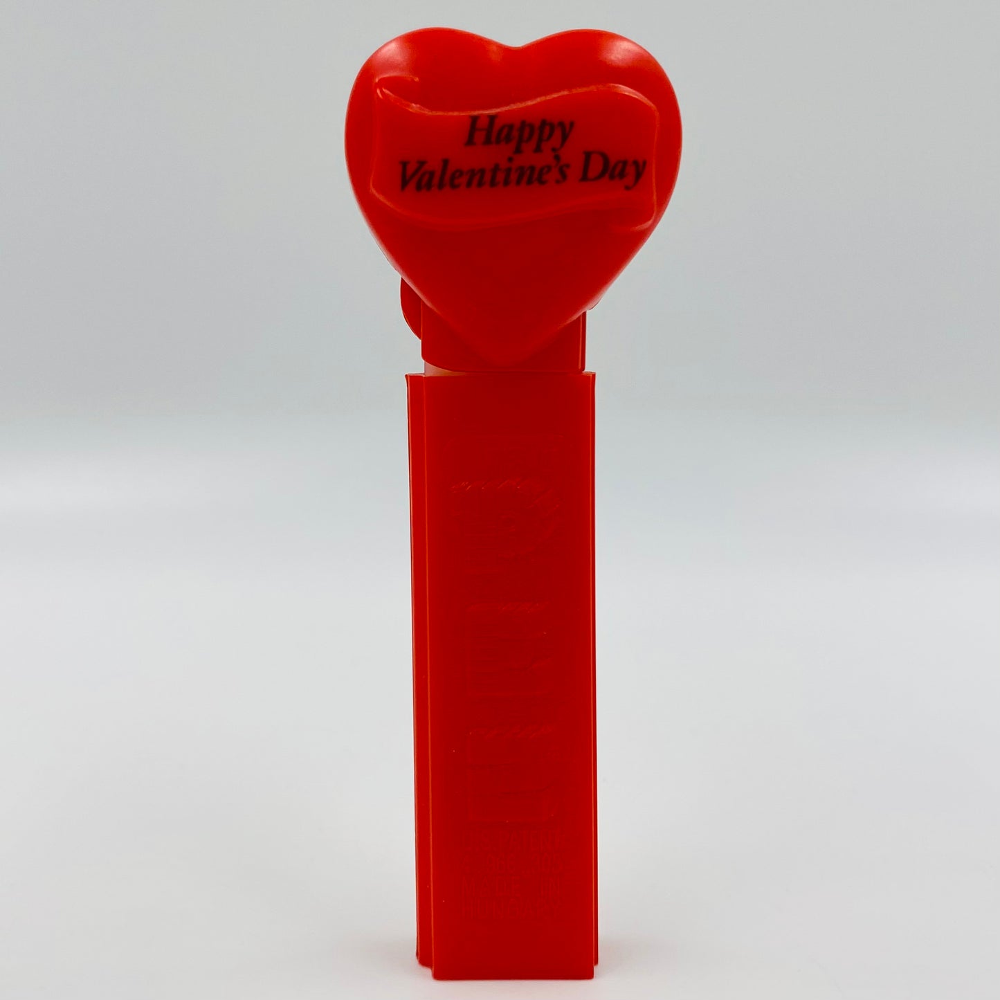 Valentine's Day Heart red on red “Happy Valentine's Day” PEZ dispenser (1996) loose 4.9 Hungary