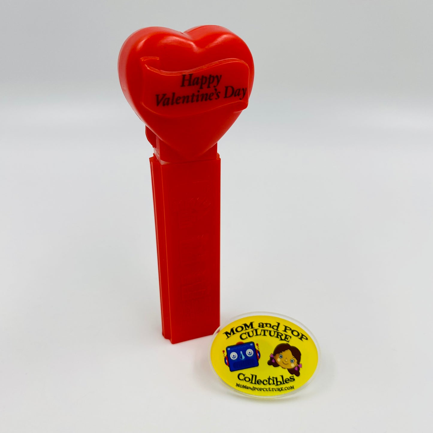 Valentine's Day Heart red on red “Happy Valentine's Day” PEZ dispenser (1996) loose 4.9 Hungary