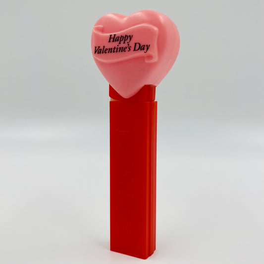 Valentine's Day Heart pink on red “Happy Valentine's Day” PEZ dispenser (1996) loose 4.9 Hungary