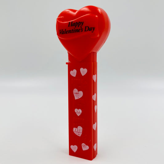 Valentine's Day Heart red on red with white hearts “Happy Valentine's Day” PEZ dispenser (2003) loose 4.9 Hungary
