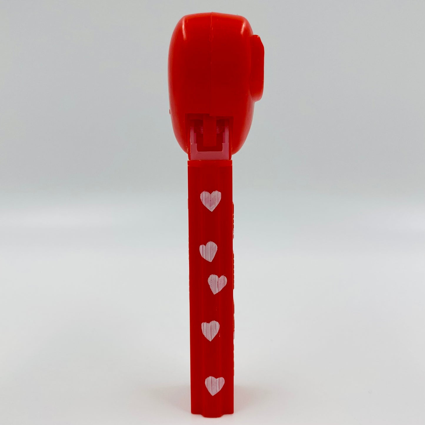 Valentine's Day Heart red on red with white hearts “Happy Valentine's Day” PEZ dispenser (2003) loose 4.9 Hungary