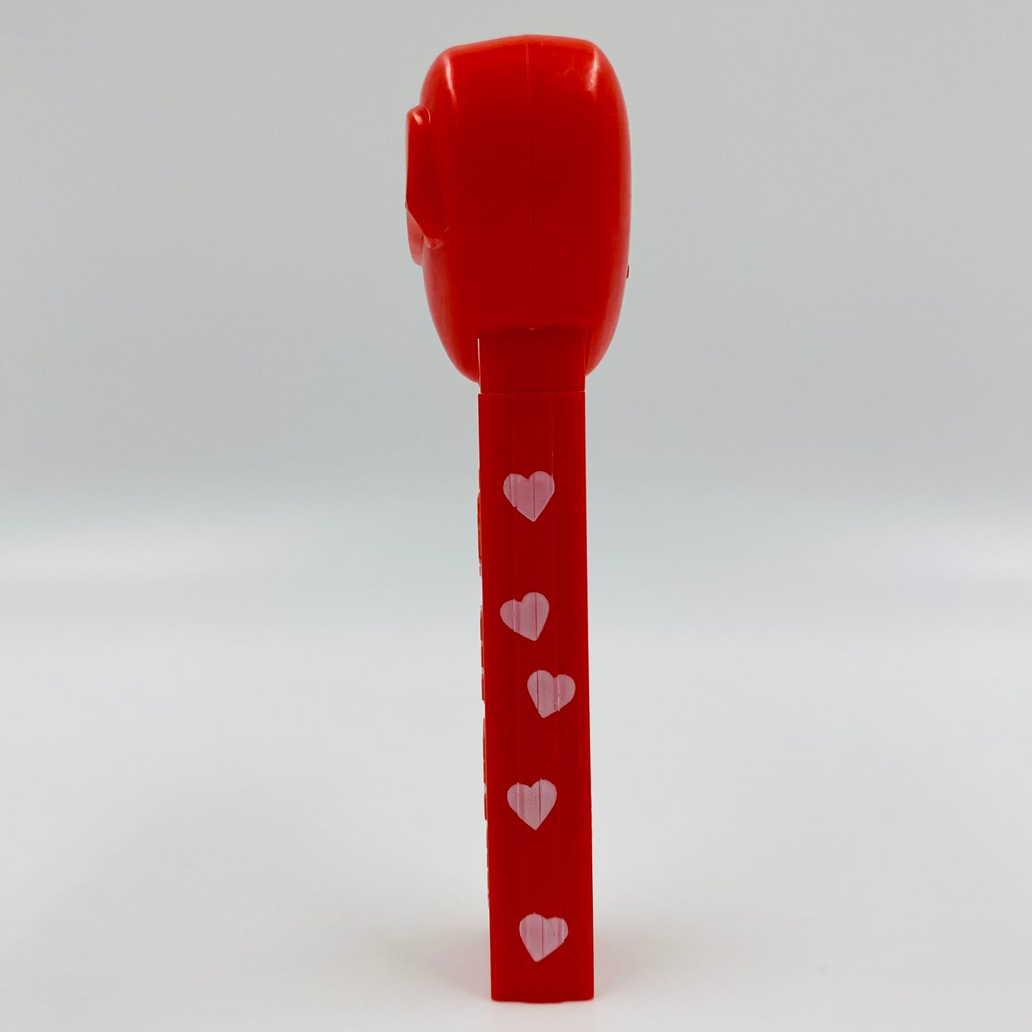 Valentine's Day Heart red on red with white hearts “Happy Valentine's Day” PEZ dispenser (2003) loose 4.9 Hungary
