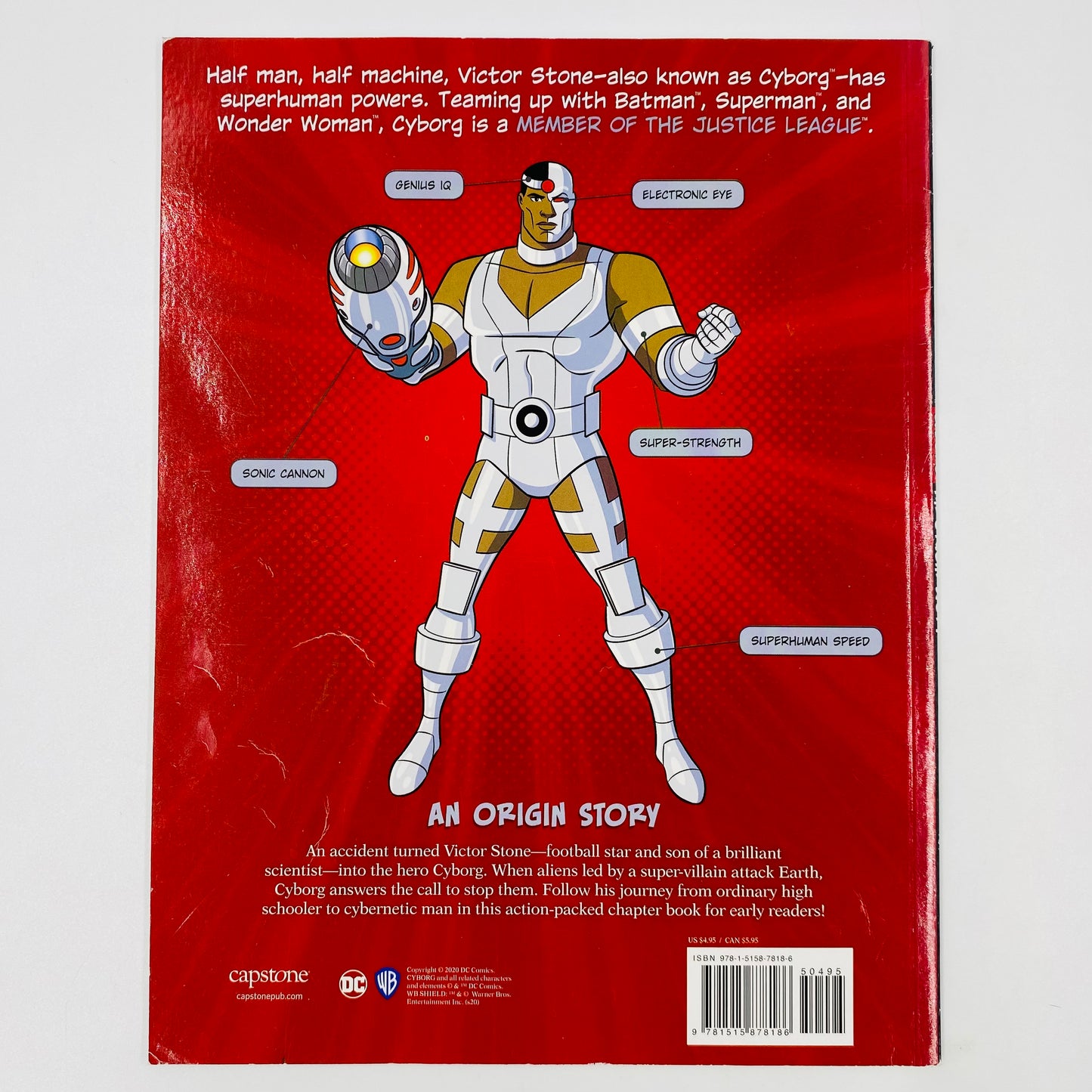 DC Super Heroes Cyborg an Origin Story softcover (2020) Capstone