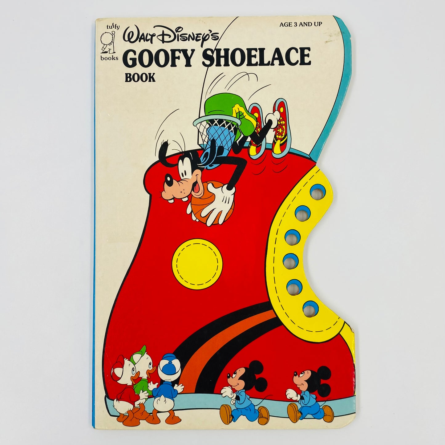 Walt Disney’s Goofy Shoelace Board Book (1988) Tuffy Books