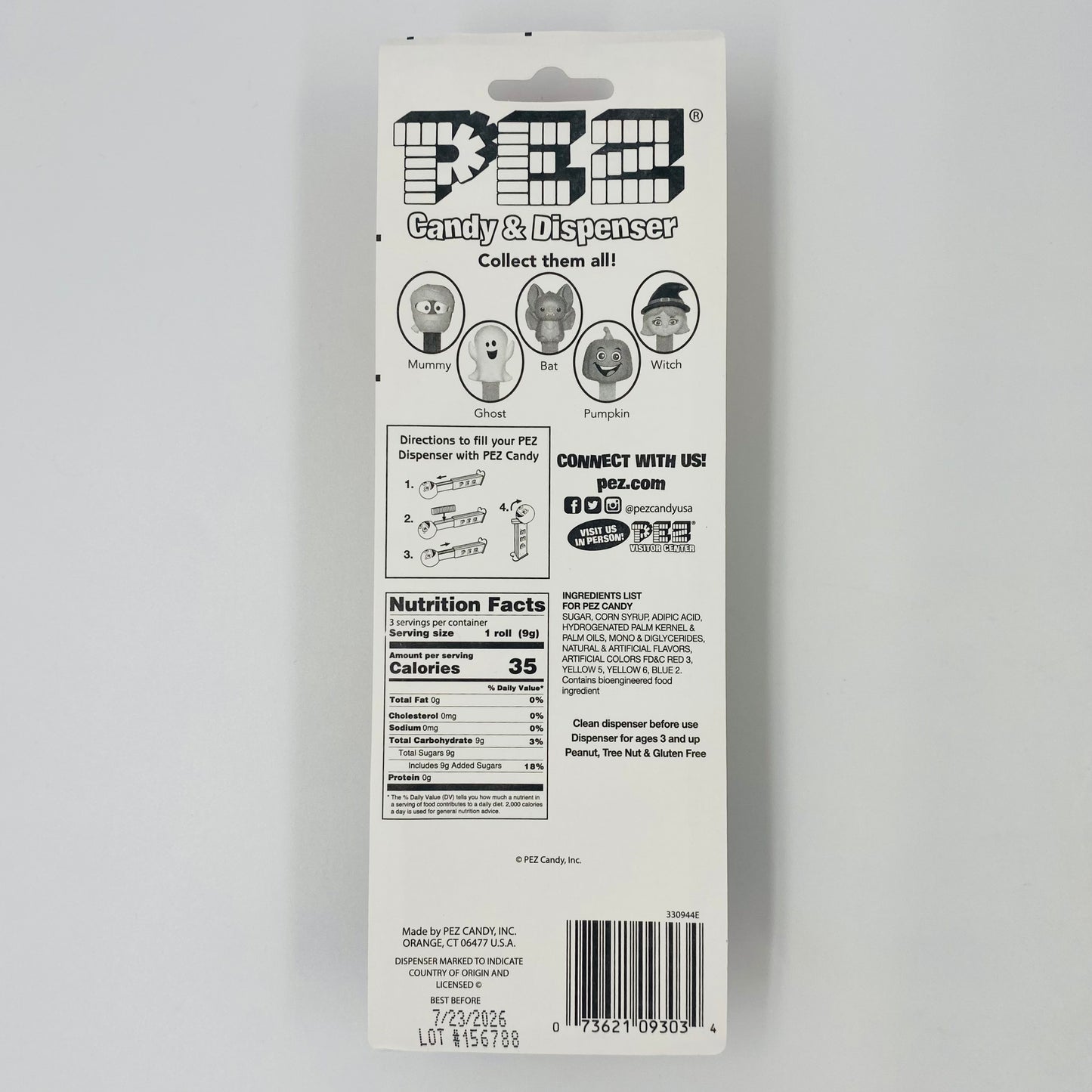 Halloween Vampire PEZ dispenser (2021) carded 7.5 China