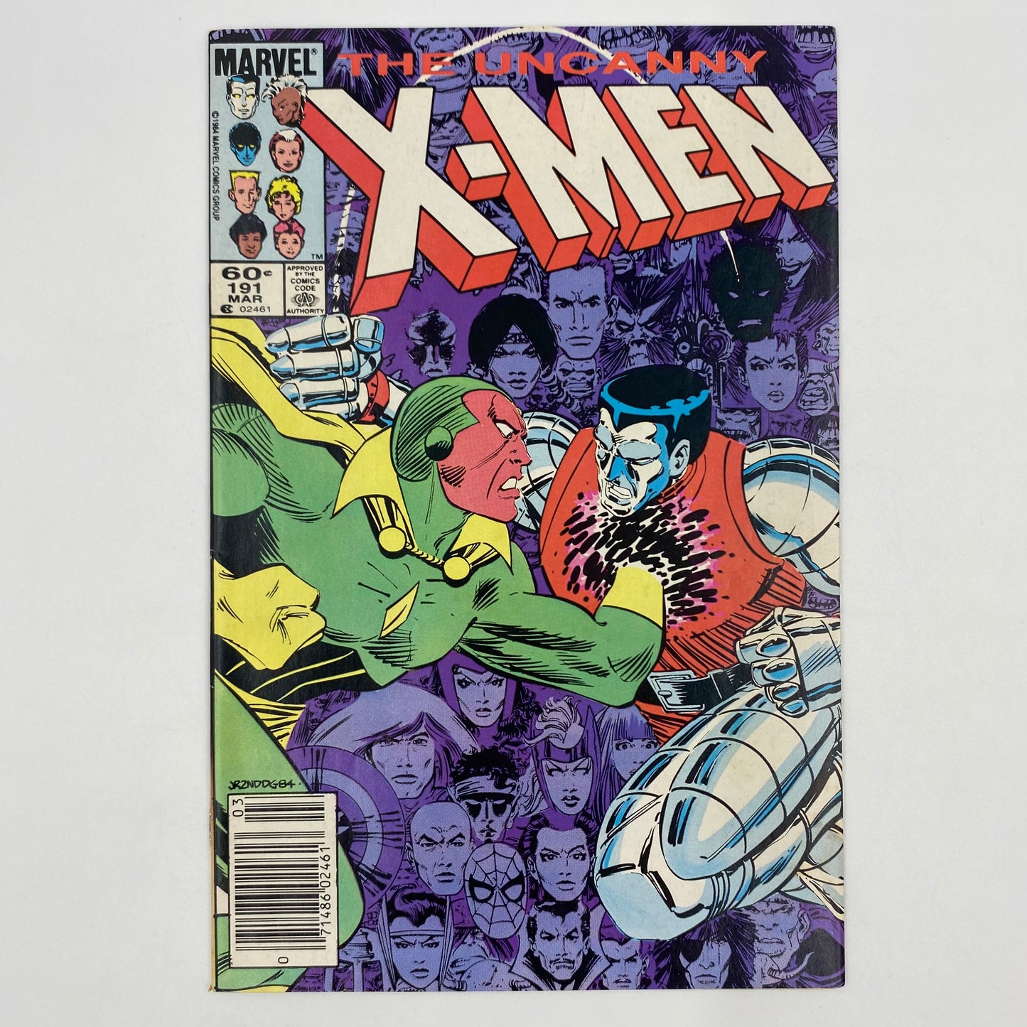 Uncanny X-Men #191 newsstand edition “Raiders of the Lost Temple!” (1984) Marvel