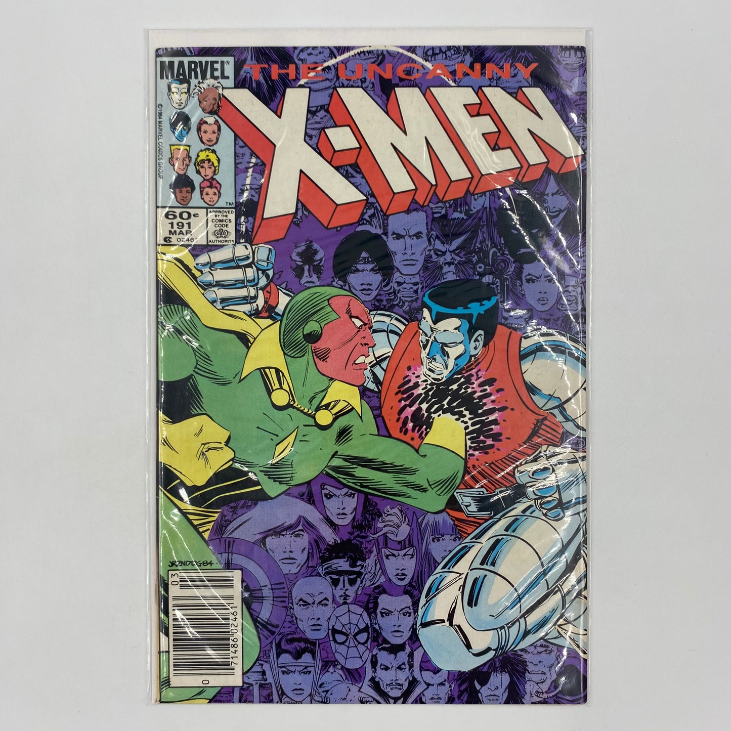 Uncanny X-Men #191 newsstand edition “Raiders of the Lost Temple!” (1984) Marvel