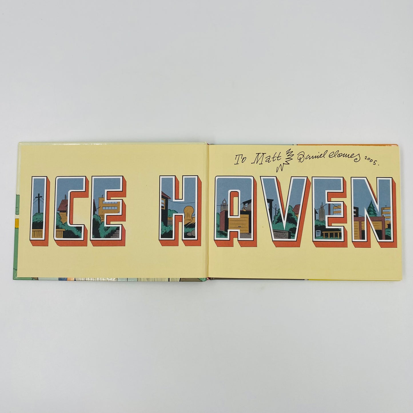 Ice Haven 1st edition signed HC (2005) Fantagraphics (SIGNED)