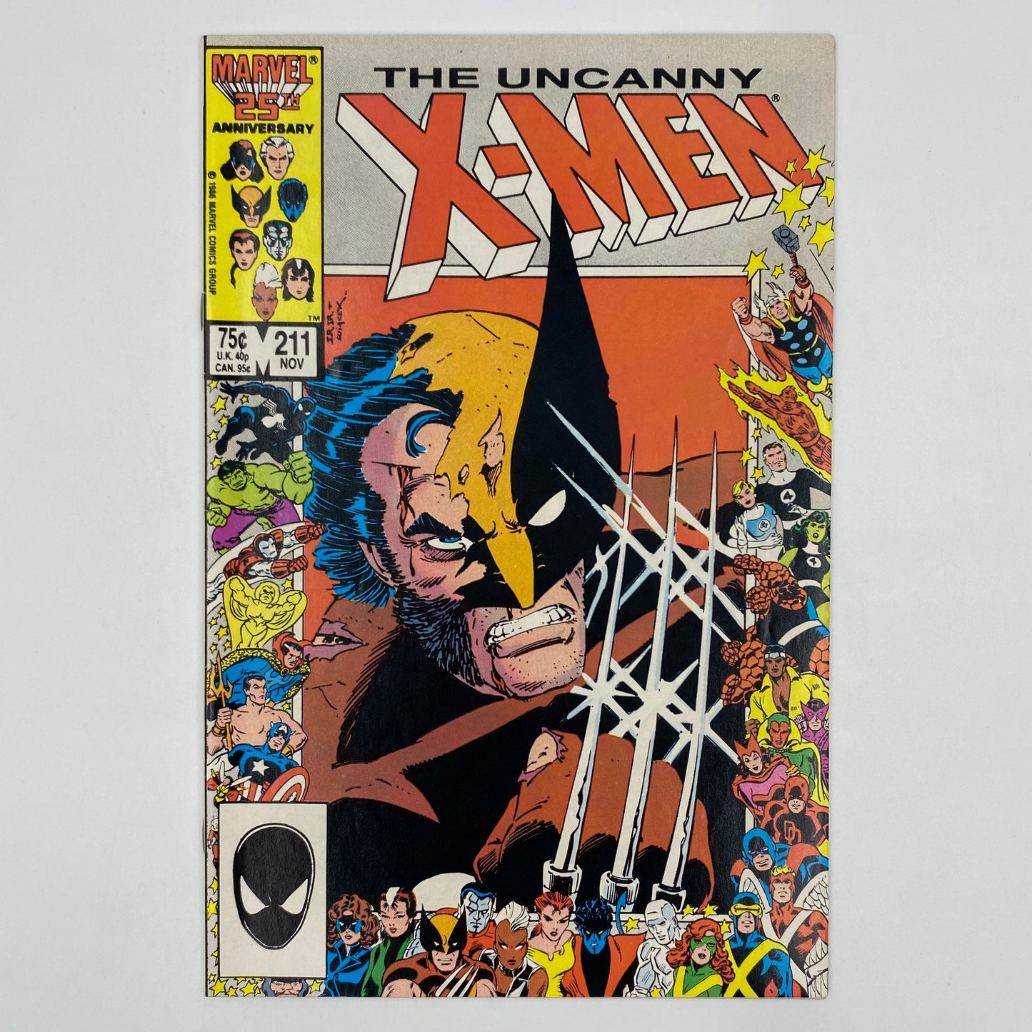 Uncanny X-Men #211 direct edition ”Massacre” (1986) Marvel (FN)