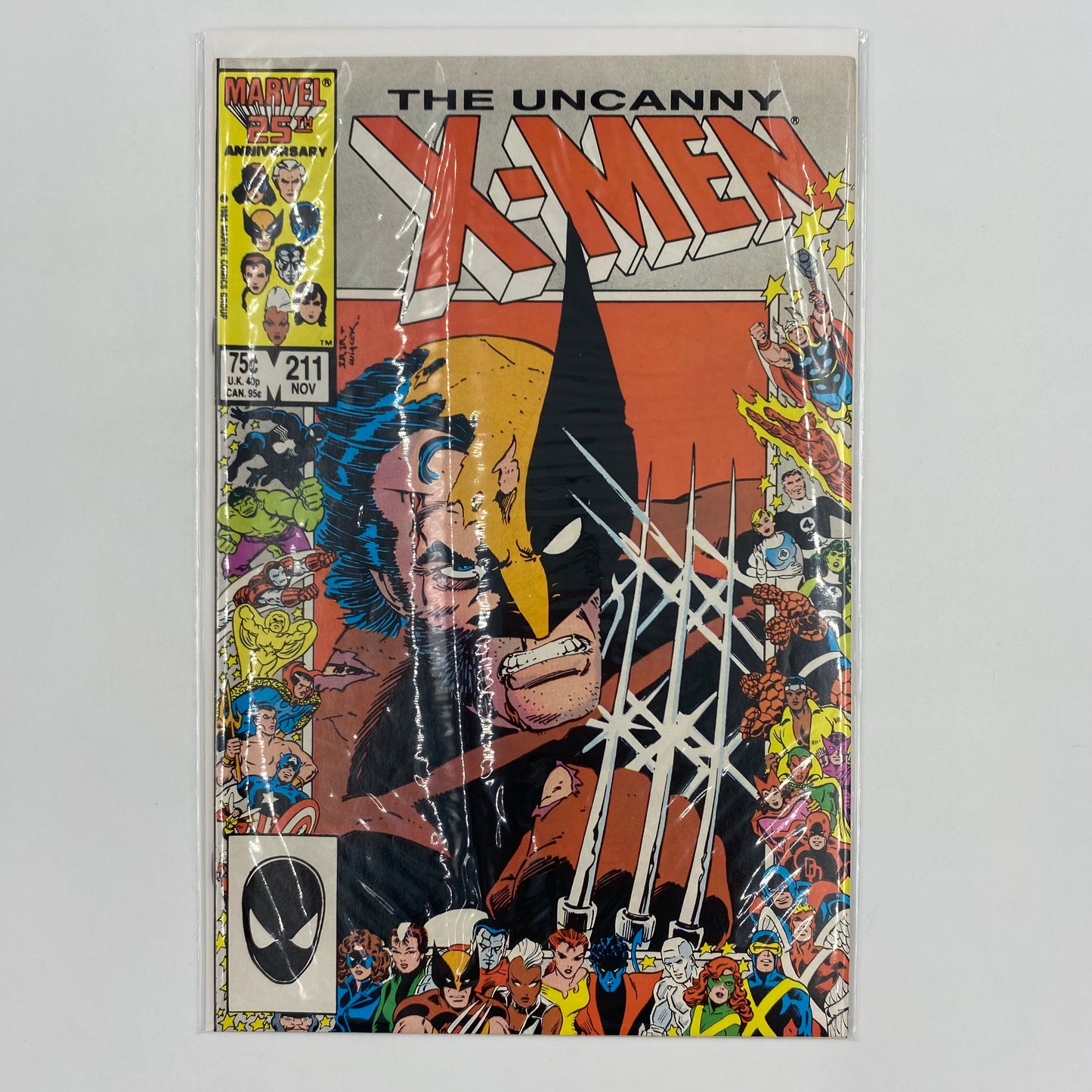 Uncanny X-Men #211 direct edition ”Massacre” (1986) Marvel (FN)