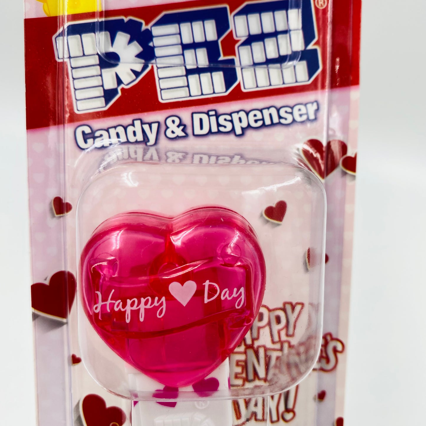 Valentine's Day Happy 'Heart' Day Crystal Heart PEZ dispenser (2015) carded 7.5 Hungary
