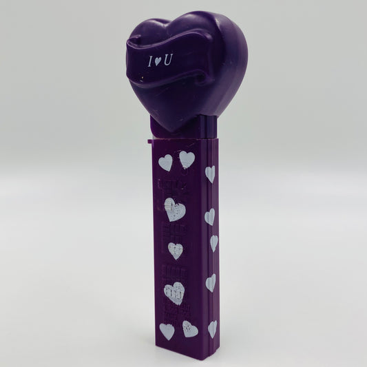 Valentine's Day Heart “I 🖤 U” purple PEZ dispenser (2005) loose 4.9 Hungary