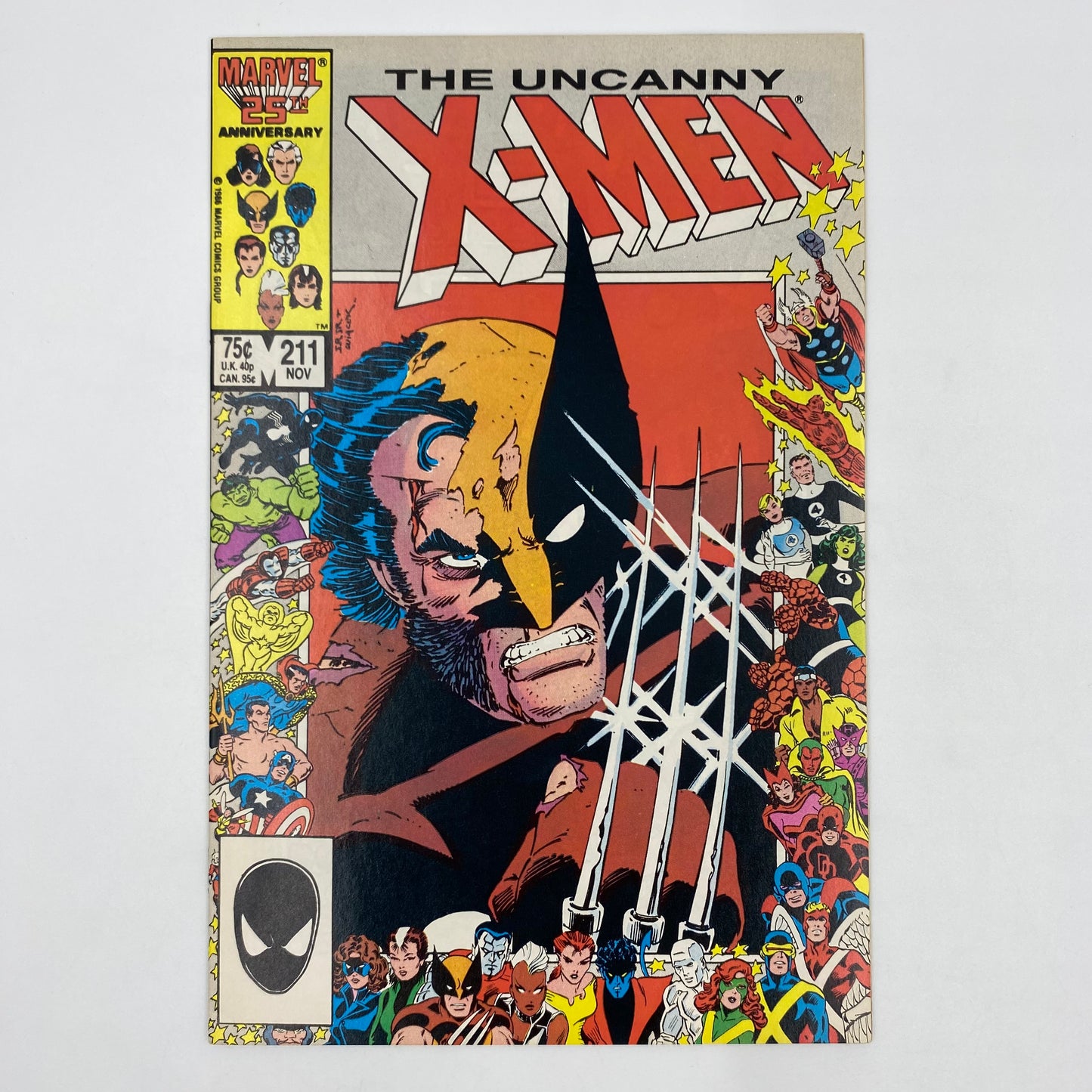 Uncanny X-Men #211 direct edition ”Massacre” (1986) Marvel (NM)