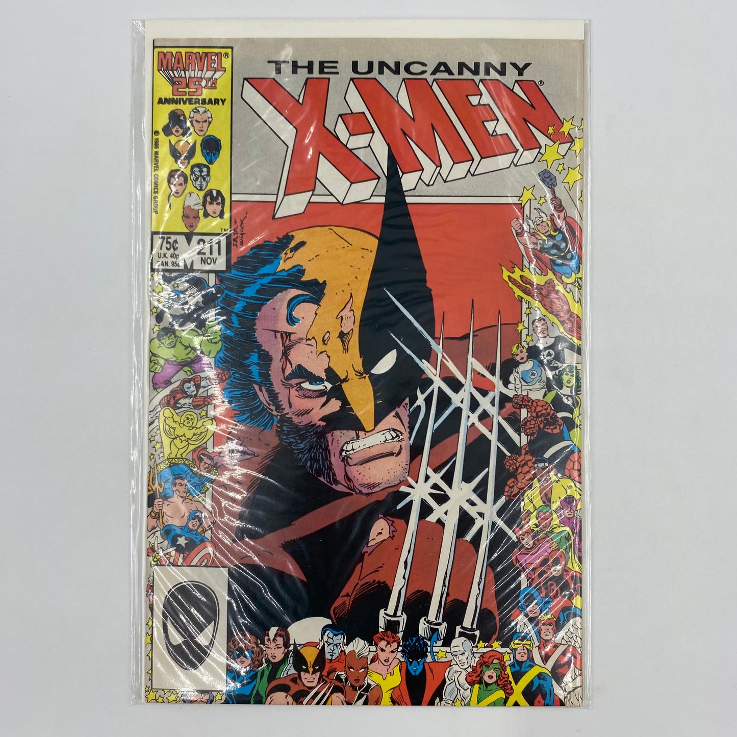 Uncanny X-Men #211 direct edition ”Massacre” (1986) Marvel (NM)