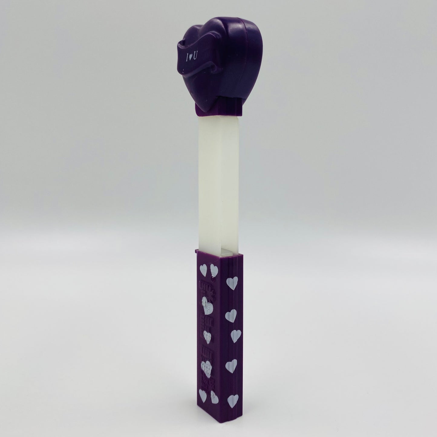 Valentine's Day Heart “I 🖤 U” purple PEZ dispenser (2005) loose 4.9 Hungary