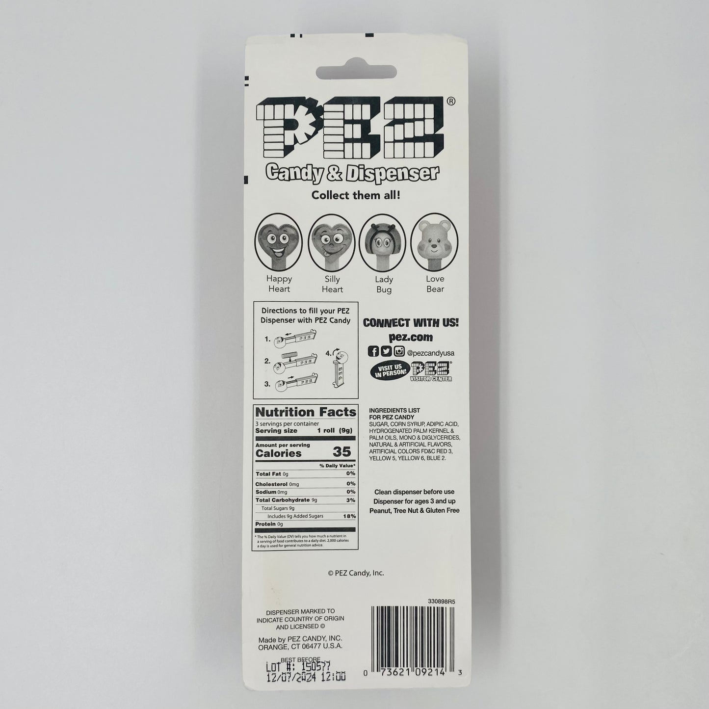 Valentine's Day Silly Crystal Heart (pink) PEZ dispenser (2019) carded 7.5 China