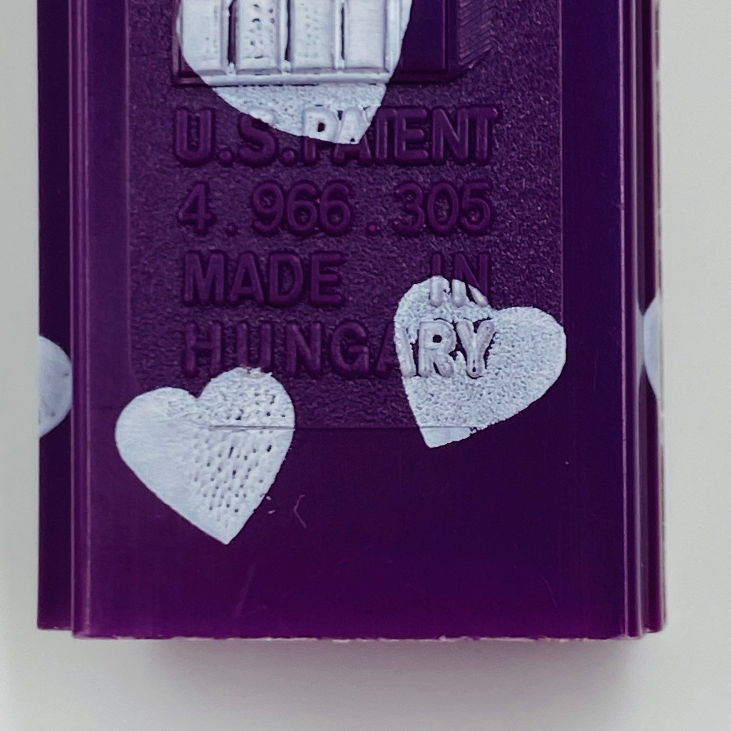 Valentine's Day Heart “Prince” purple PEZ dispenser (2005) loose 4.9 Hungary
