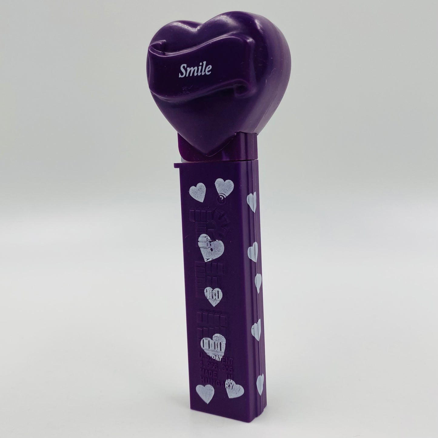 Valentine's Day Heart “Smile” purple PEZ dispenser (2005) loose 4.9 Hungary